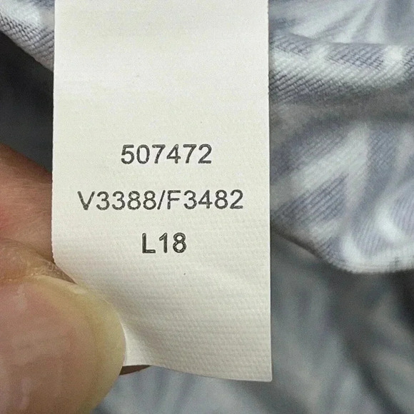 Lands End Sz 8 Black Geometric Print Wirefree Soft Cups Tankini Top - Picture 7 of 7